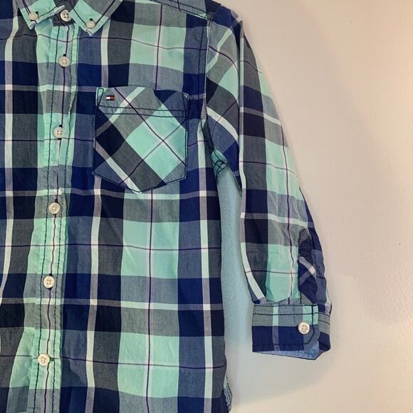 TOMMY HILFIGER Boy’s Casual Button Down Long Sleeve Shirt / Size: 5 - Picture 10 of 10